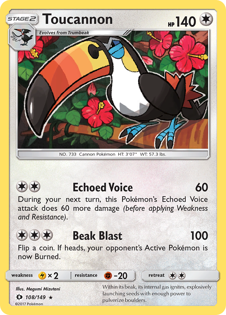 Toucannon (108/149) [Sun & Moon: Base Set] | The Gaming-Verse