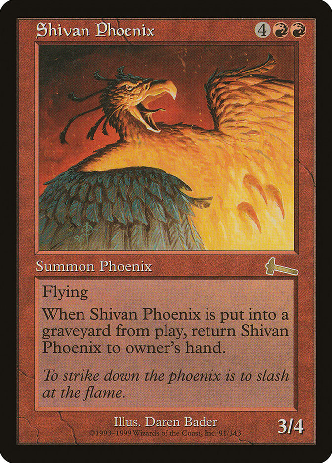 Shivan Phoenix [Urza's Legacy] | The Gaming-Verse