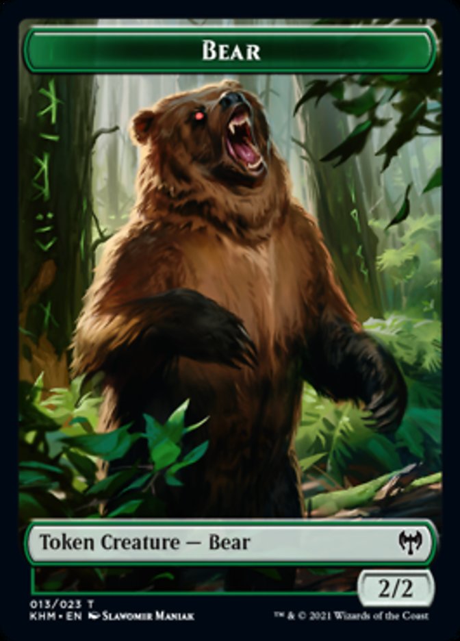 Bear Token [Kaldheim] | The Gaming-Verse