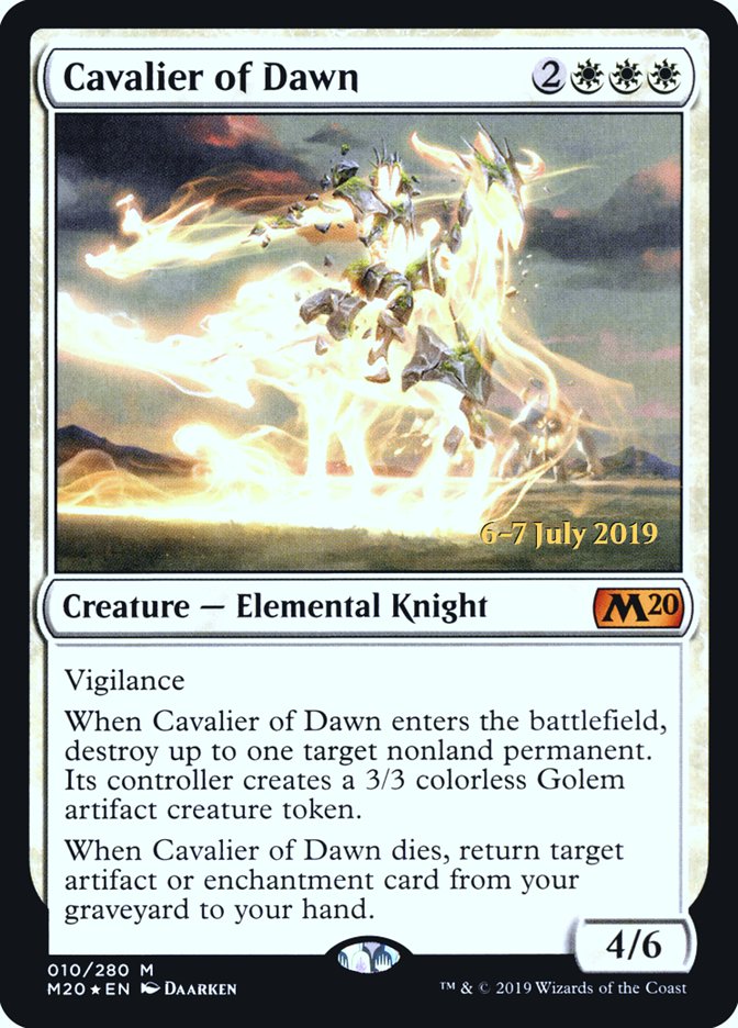 Cavalier of Dawn  [Core Set 2020 Prerelease Promos] | The Gaming-Verse