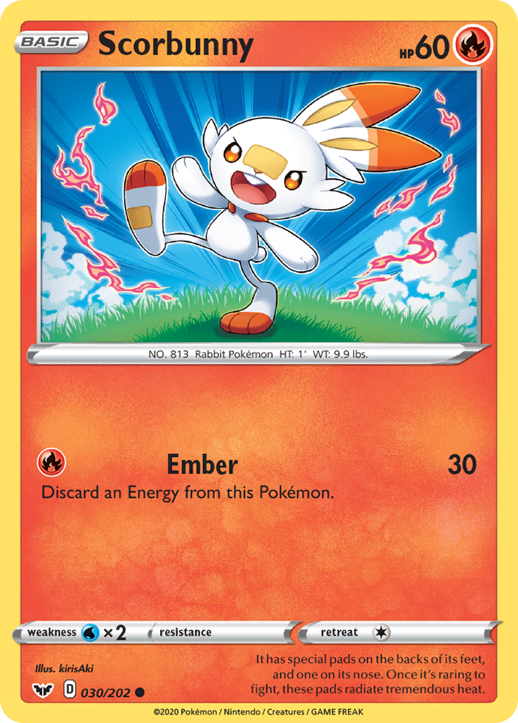 Scorbunny (030/202) [Sword & Shield: Base Set] | The Gaming-Verse