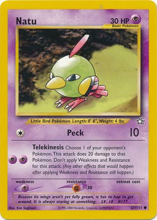 Natu (67/111) [Neo Genesis Unlimited] | The Gaming-Verse