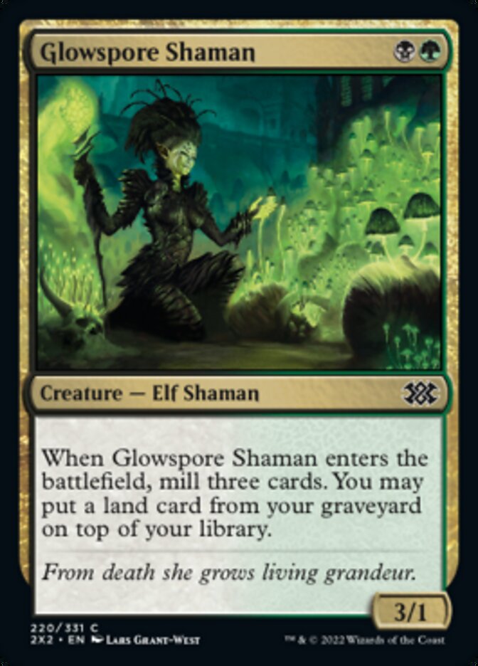 Glowspore Shaman [Double Masters 2022] | The Gaming-Verse