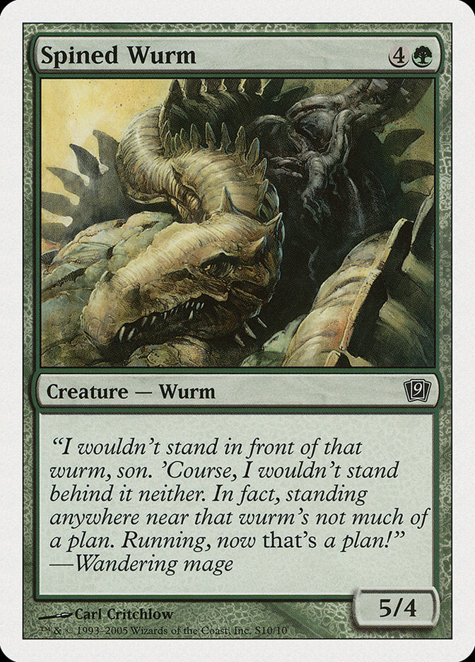 Spined Wurm [Ninth Edition] | The Gaming-Verse