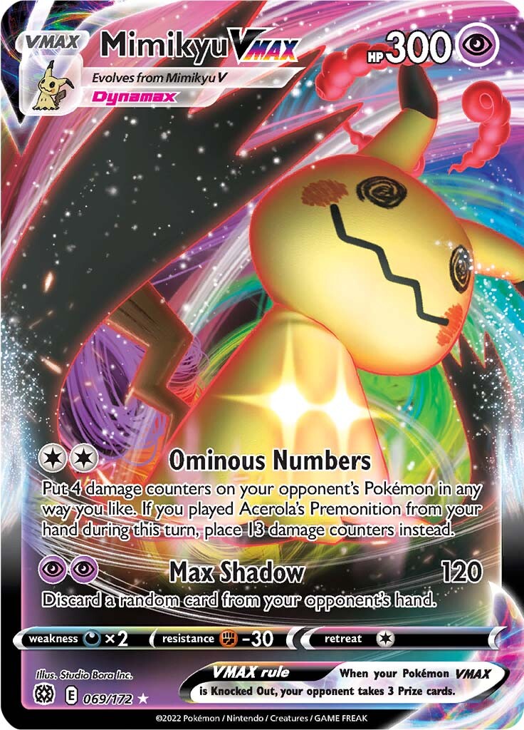 Mimikyu VMAX (069/172) [Sword & Shield: Brilliant Stars] | The Gaming-Verse