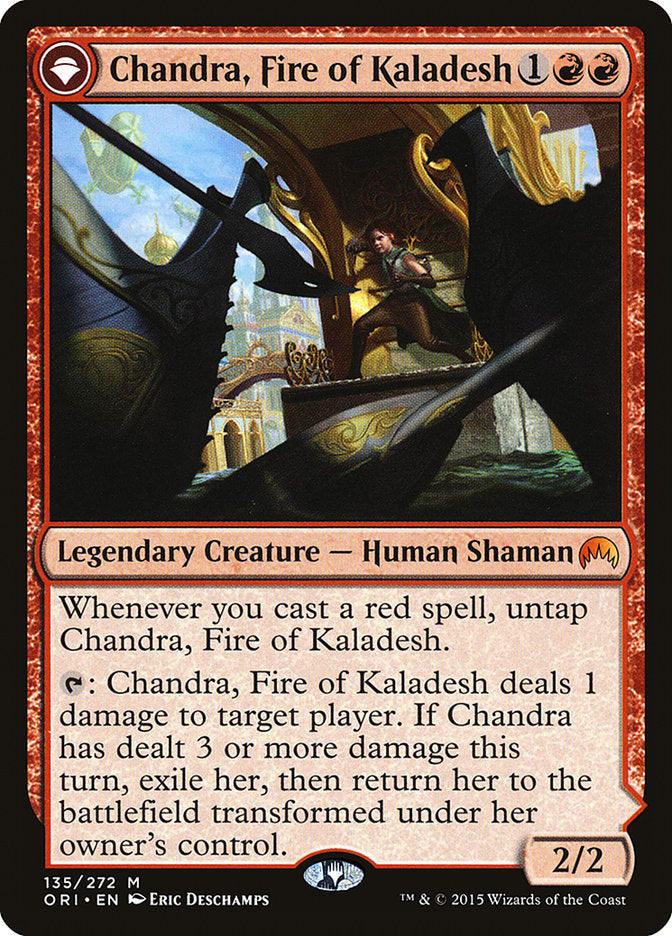 Chandra, Fire of Kaladesh // Chandra, Roaring Flame [Magic Origins] | The Gaming-Verse