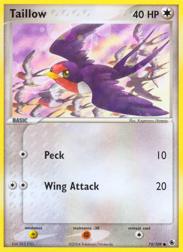 Taillow (72/109) [EX: Battle Stadium] | The Gaming-Verse