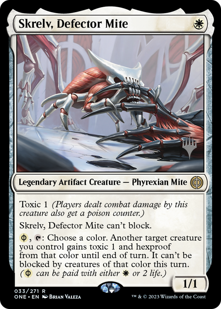 Skrelv, Defector Mite (Promo Pack) [Phyrexia: All Will Be One Promos] | The Gaming-Verse