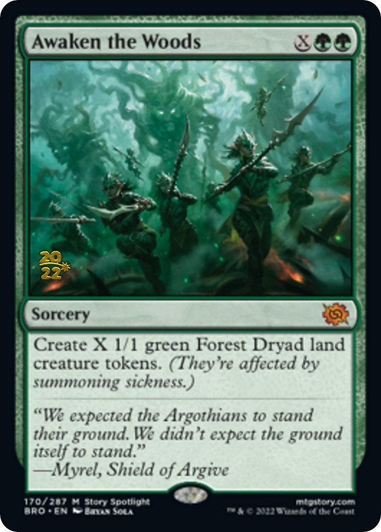 Awaken the Woods [The Brothers' War: Prerelease Promos] | The Gaming-Verse