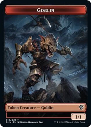 Zombie Knight // Goblin Double-sided Token [Dominaria United Commander Tokens] | The Gaming-Verse