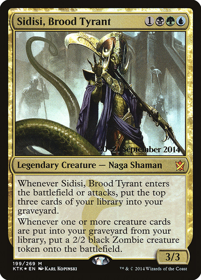 Sidisi, Brood Tyrant  (Prerelease) [Khans of Tarkir Prerelease Promos] | The Gaming-Verse