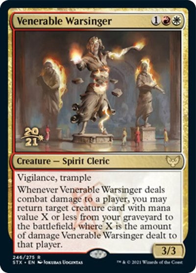 Venerable Warsinger [Strixhaven: School of Mages Prerelease Promos] | The Gaming-Verse