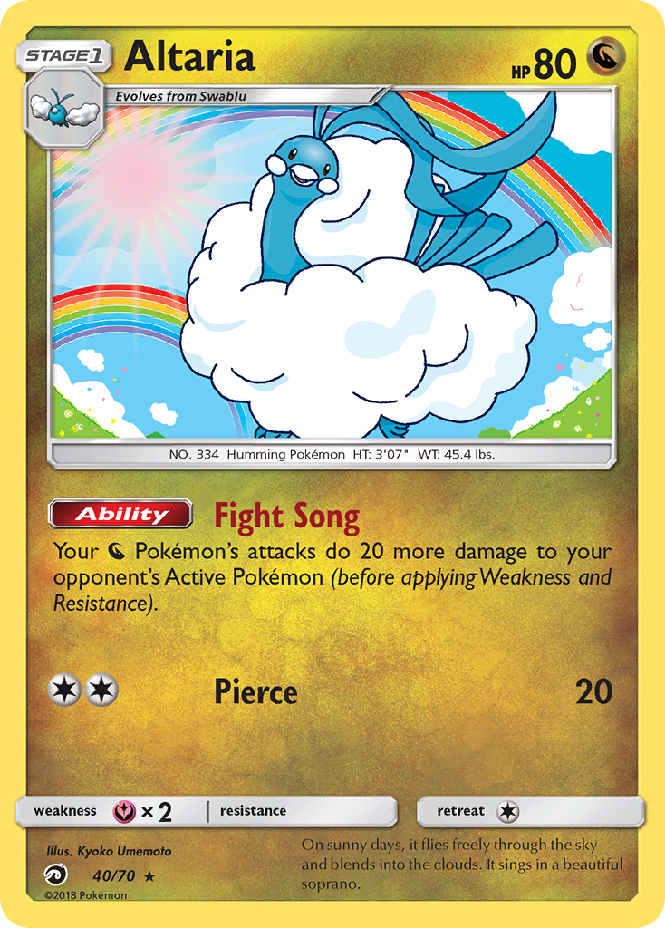 Altaria (40/70) [Sun & Moon: Dragon Majesty] | The Gaming-Verse