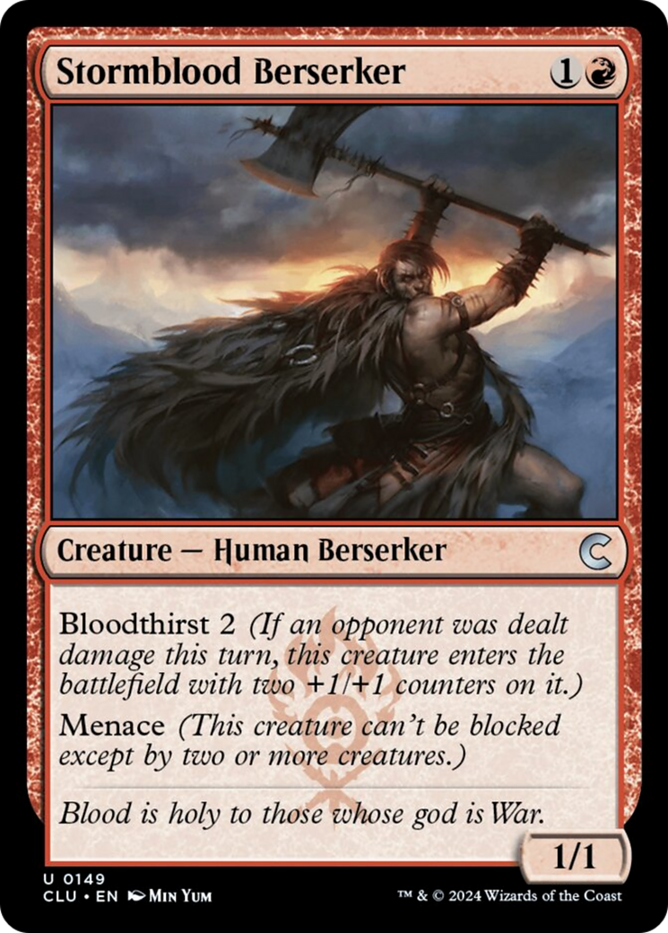 Stormblood Berserker [Ravnica: Clue Edition] | The Gaming-Verse