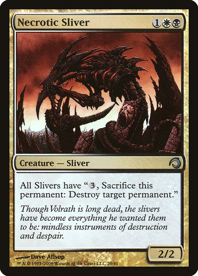 Necrotic Sliver [Premium Deck Series: Slivers] | The Gaming-Verse