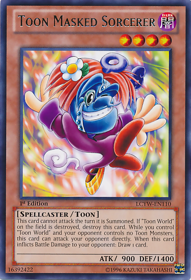 Toon Masked Sorcerer [LCYW-EN110] Rare | The Gaming-Verse