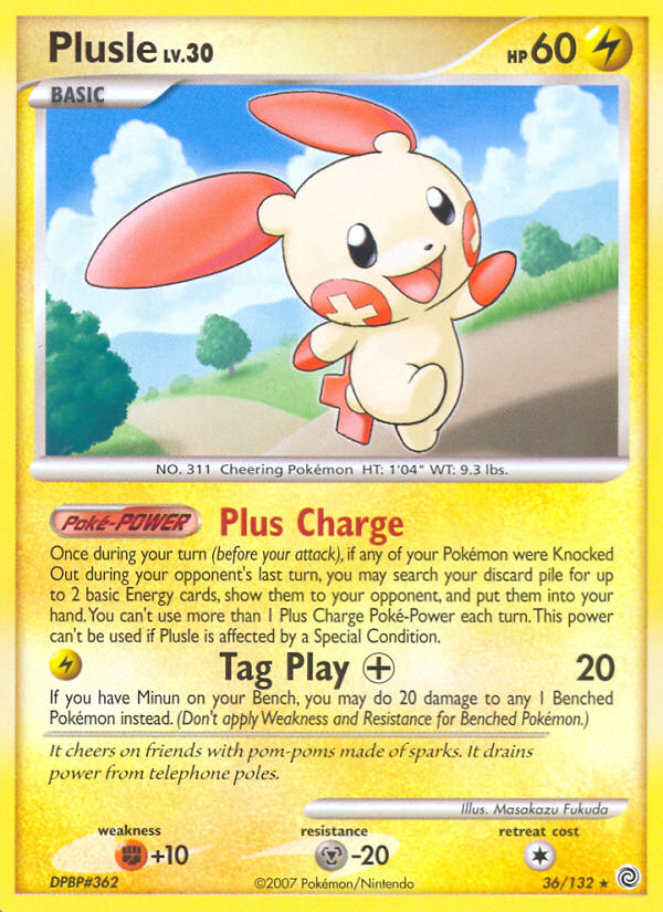 Plusle (36/132) [Diamond & Pearl: Secret Wonders] | The Gaming-Verse