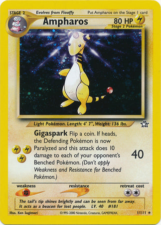 Ampharos (1/111) [Neo Genesis Unlimited] | The Gaming-Verse