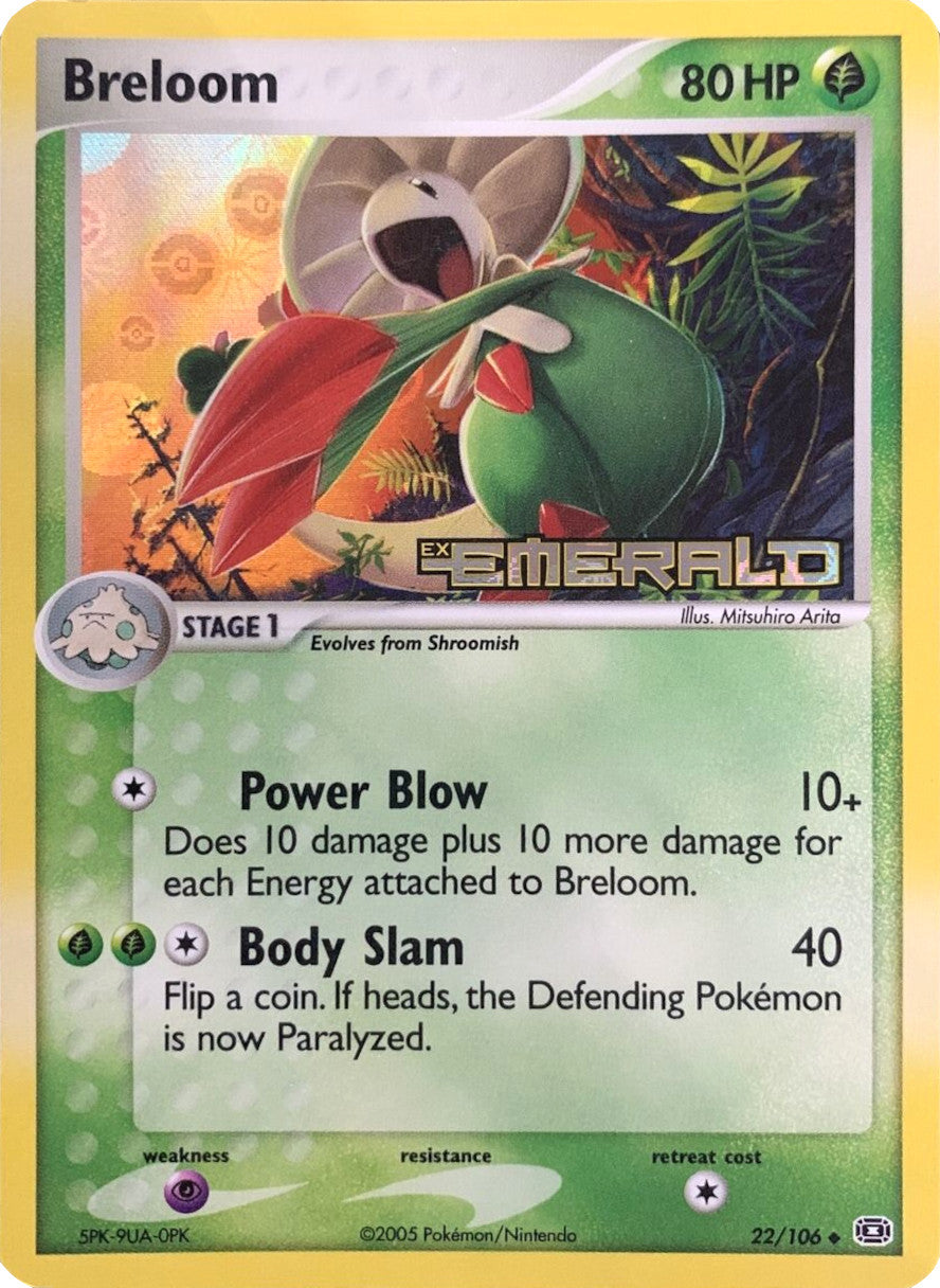 Breloom (22/106) (Stamped) [EX: Emerald] | The Gaming-Verse