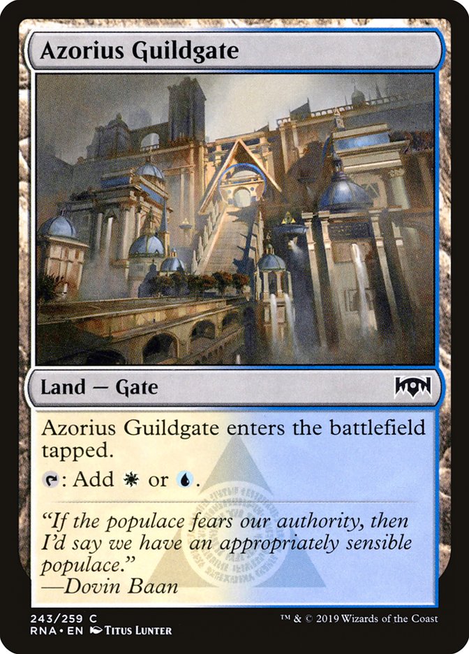 Azorius Guildgate (243/259) [Ravnica Allegiance] | The Gaming-Verse