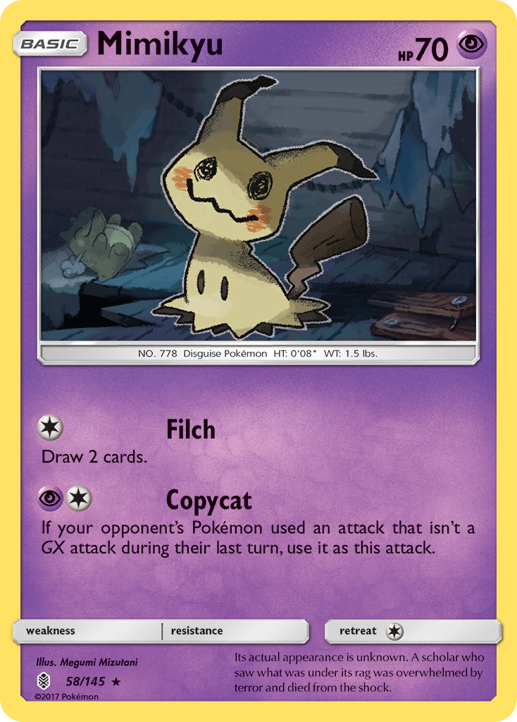 Mimikyu (58/145) [Sun & Moon: Guardians Rising] | The Gaming-Verse