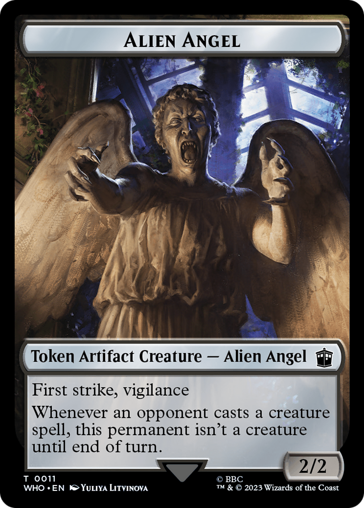 Copy // Alien Angel Double-Sided Token [Doctor Who Tokens] | The Gaming-Verse