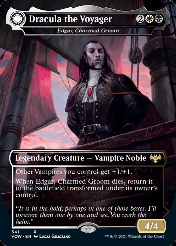 Edgar, Charmed Groom // Edgar Markov's Coffin - Dracula the Voyager // Casket of Native Earth [Innistrad: Crimson Vow] | The Gaming-Verse