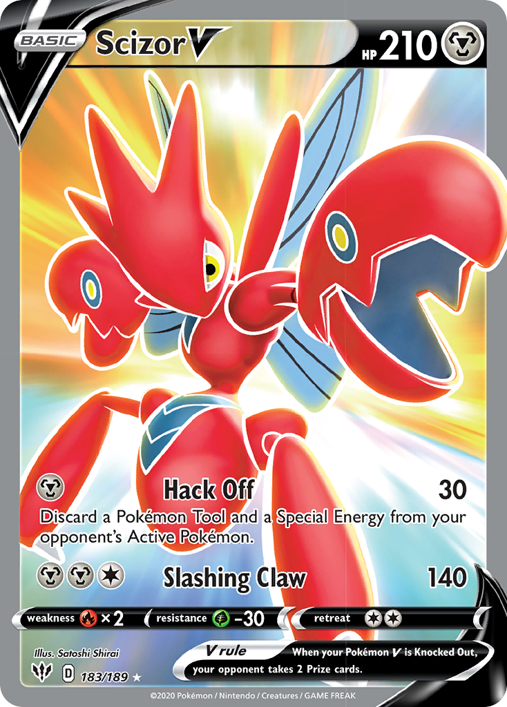 Scizor V (183/189) [Sword & Shield: Darkness Ablaze] | The Gaming-Verse