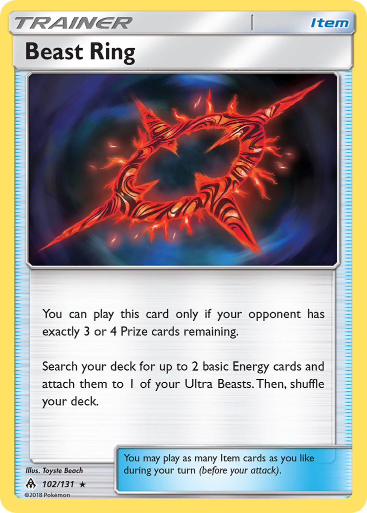 Beast Ring (102/131) [Sun & Moon: Forbidden Light] | The Gaming-Verse