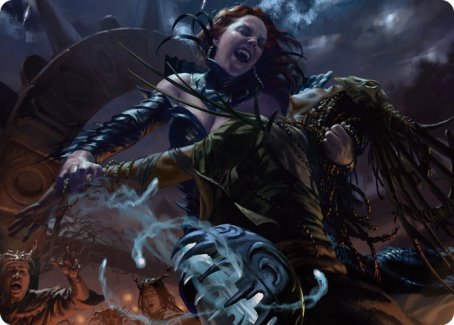 Olivia's Midnight Ambush Art Card [Innistrad: Midnight Hunt Art Series] | The Gaming-Verse