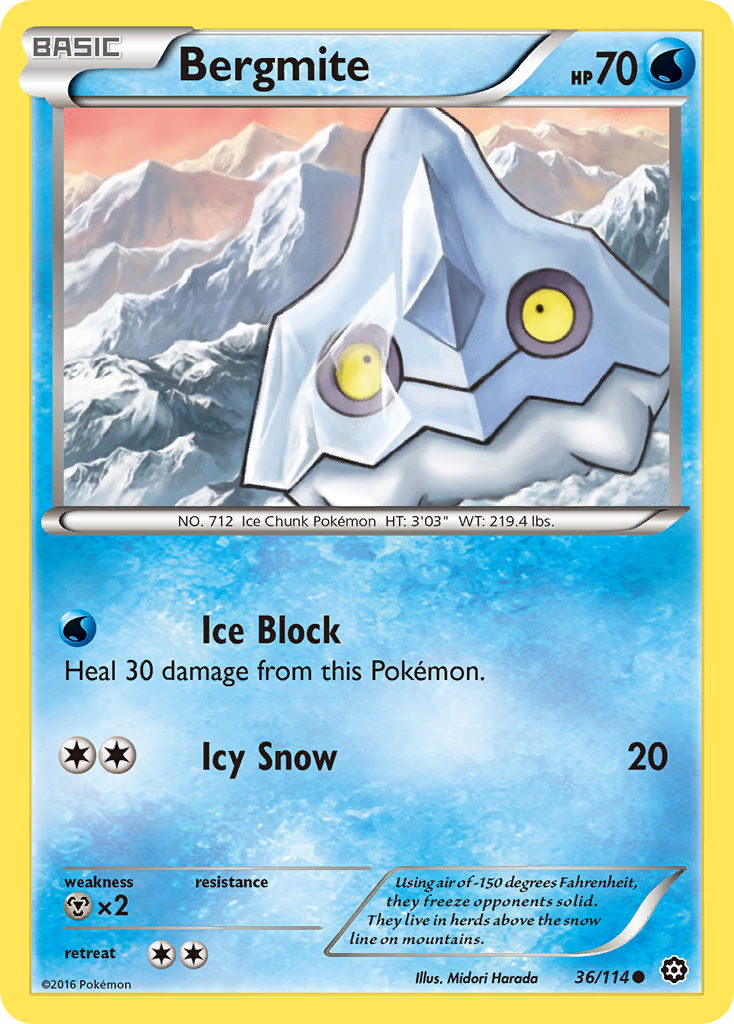 Bergmite (36/114) [XY: Steam Siege] | The Gaming-Verse