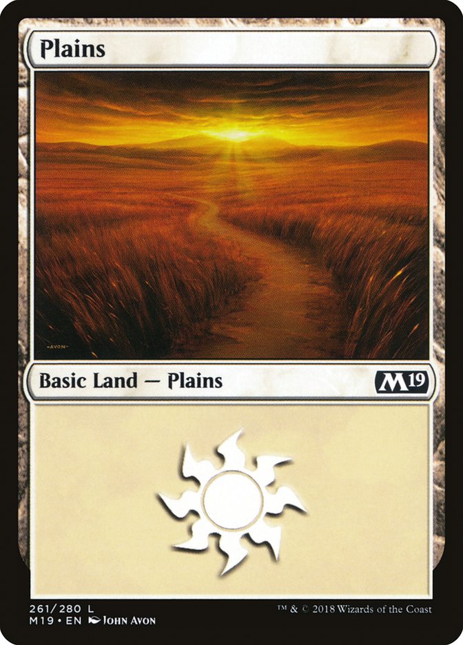 Plains (261) [Core Set 2019] | The Gaming-Verse