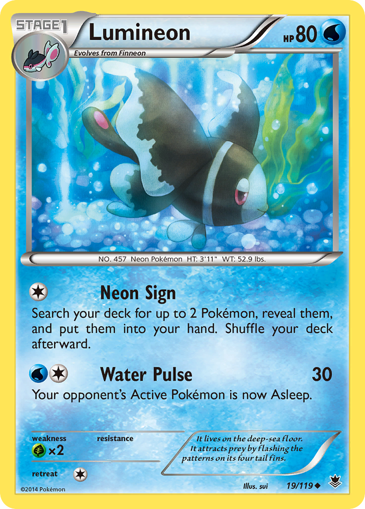 Lumineon (19/119) [XY: Phantom Forces] | The Gaming-Verse