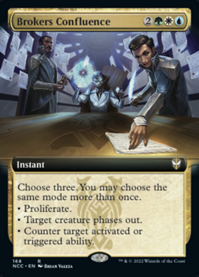 Brokers Confluence (Extended Art) [Streets of New Capenna Commander] | The Gaming-Verse