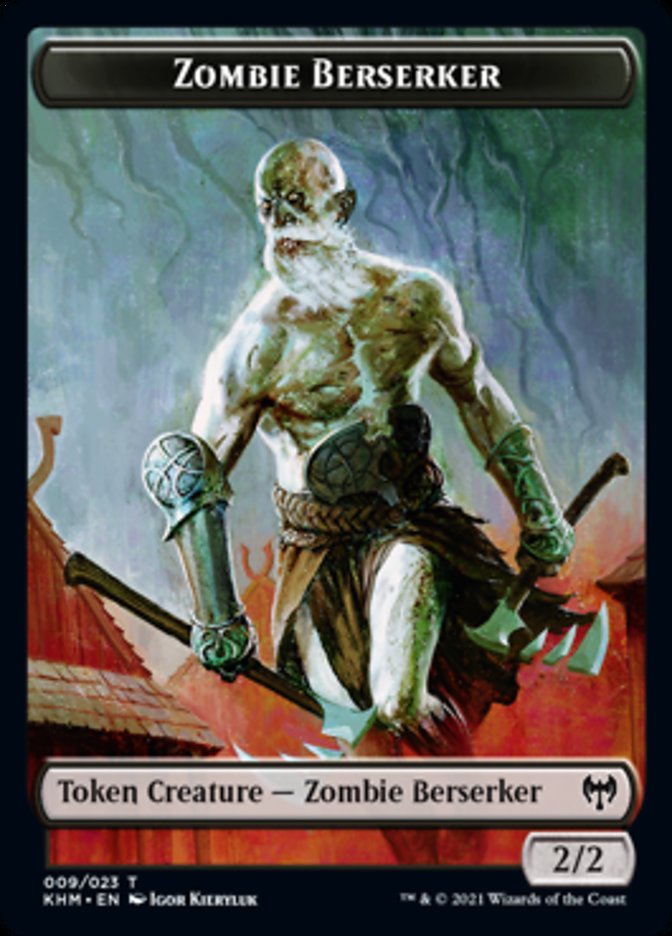 Zombie Berserker Token [Kaldheim] | The Gaming-Verse
