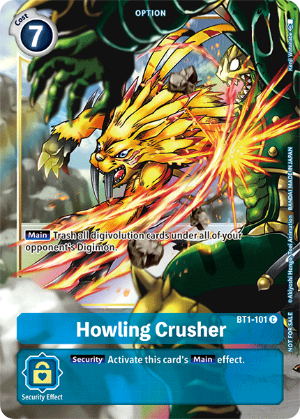 Howling Crusher [BT1-101] (Dash Pack) [Release Special Booster Ver.1.5 Promos] | The Gaming-Verse