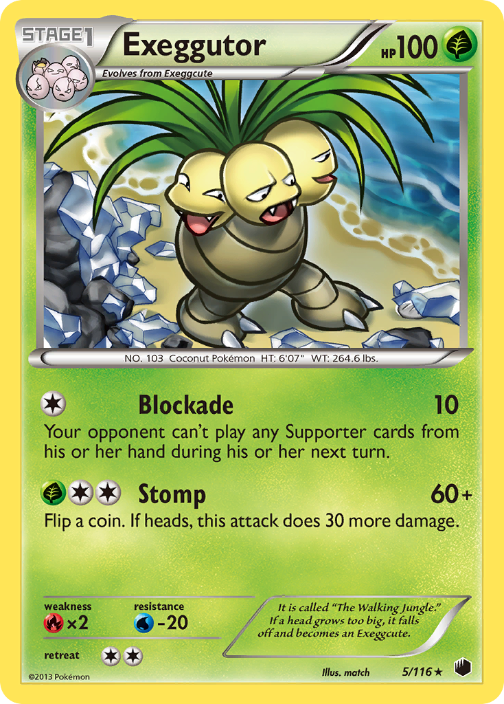 Exeggutor (5/116) [Black & White: Plasma Freeze] | The Gaming-Verse