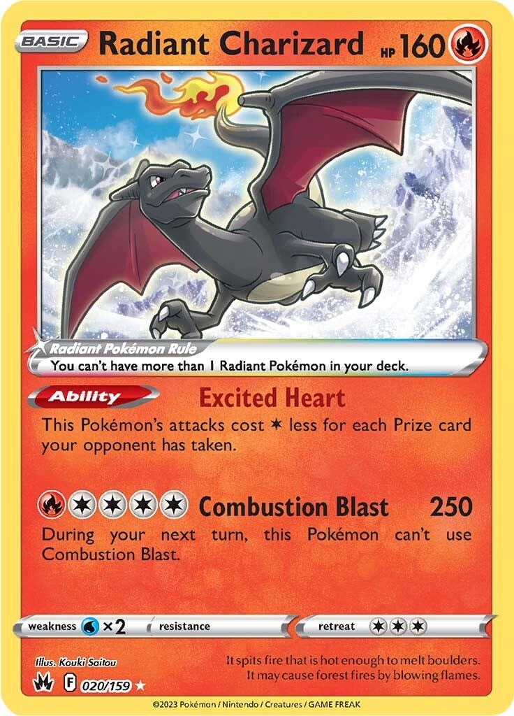 Radiant Charizard (020/159) [Sword & Shield: Crown Zenith] | The Gaming-Verse