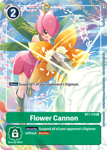 Flower Cannon [BT1-110] (Tamer's Evolution Box) [Release Special Booster Ver.1.0 Promos] | The Gaming-Verse