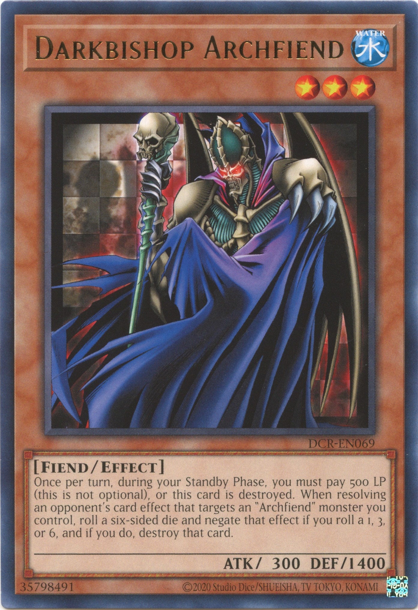 Darkbishop Archfiend (25th Anniversary) [DCR-EN069] Rare | The Gaming-Verse