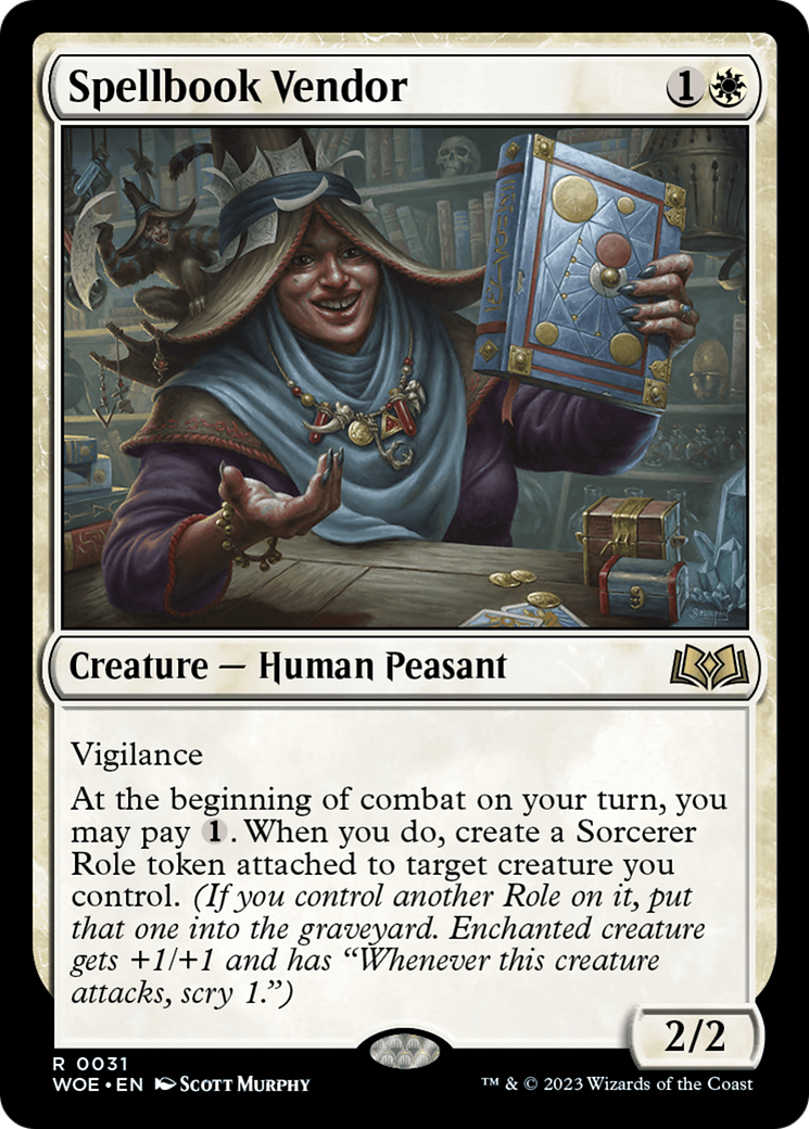 Spellbook Vendor [Wilds of Eldraine] | The Gaming-Verse