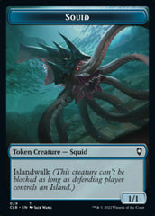 Squid // Copy Double-sided Token [Commander Legends: Battle for Baldur's Gate Tokens] | The Gaming-Verse