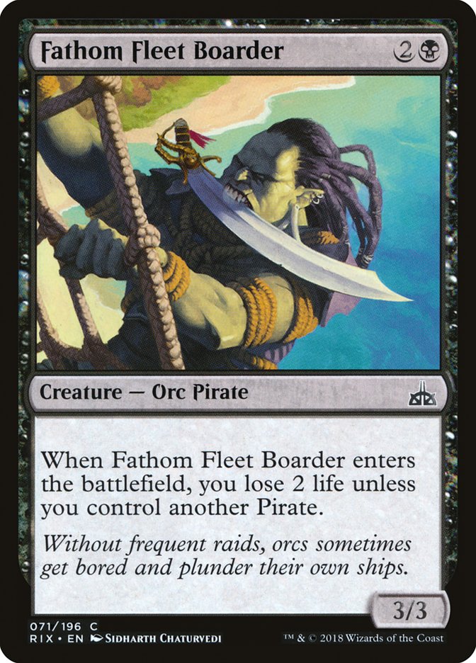 Fathom Fleet Boarder [Rivals of Ixalan] | The Gaming-Verse