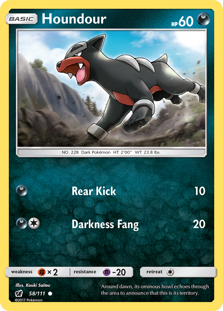 Houndour (58/111) [Sun & Moon: Crimson Invasion] | The Gaming-Verse