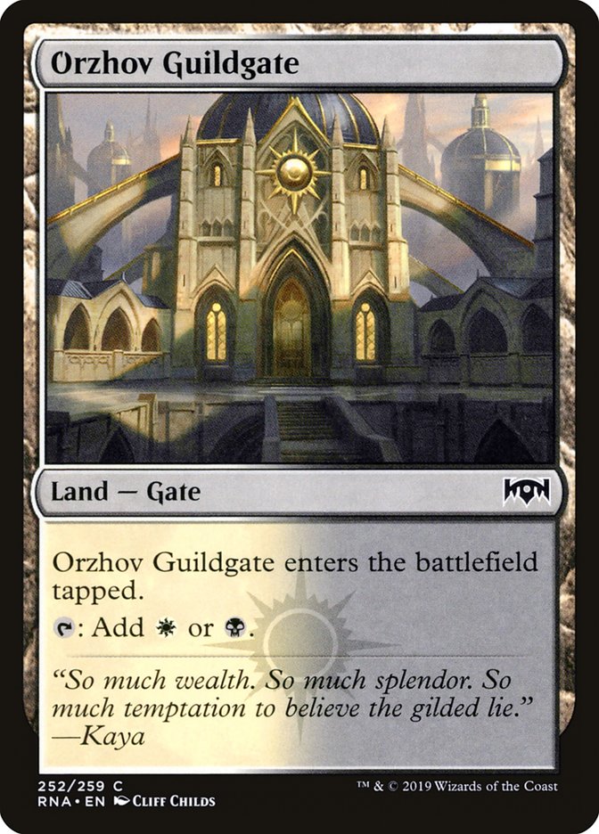 Orzhov Guildgate (252/259) [Ravnica Allegiance] | The Gaming-Verse