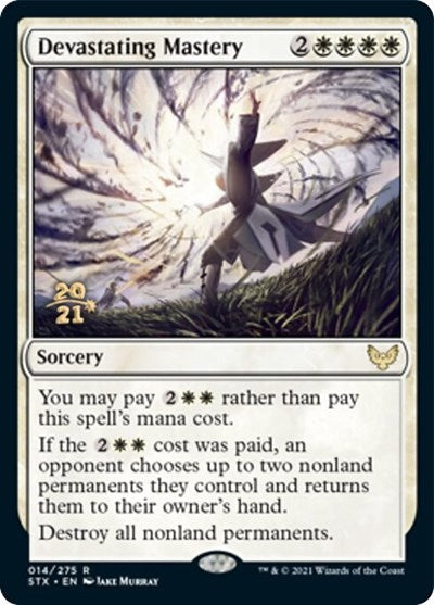 Devastating Mastery [Strixhaven: School of Mages Prerelease Promos] | The Gaming-Verse