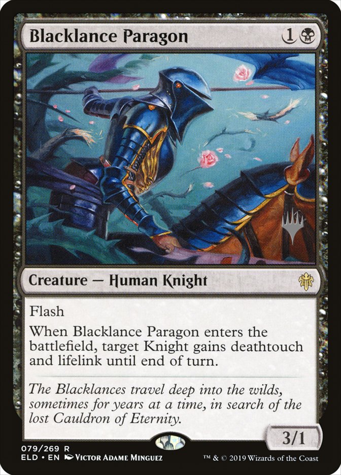 Blacklance Paragon (Promo Pack) [Throne of Eldraine Promos] | The Gaming-Verse