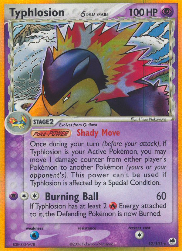 Typhlosion (12/101) (Delta Species) [EX: Dragon Frontiers] | The Gaming-Verse