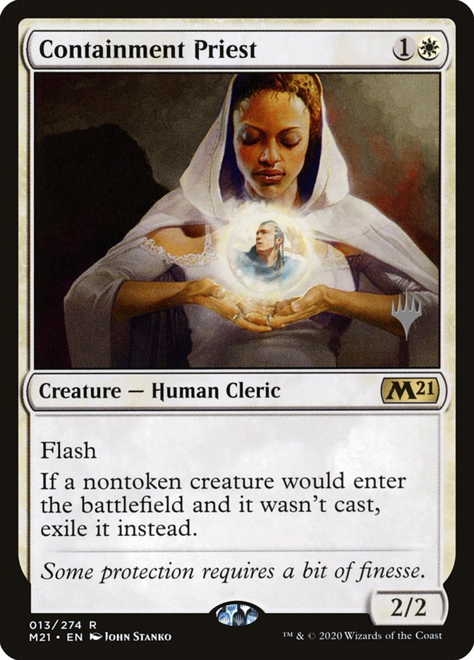 Containment Priest (Promo Pack) [Core Set 2021 Promos] | The Gaming-Verse