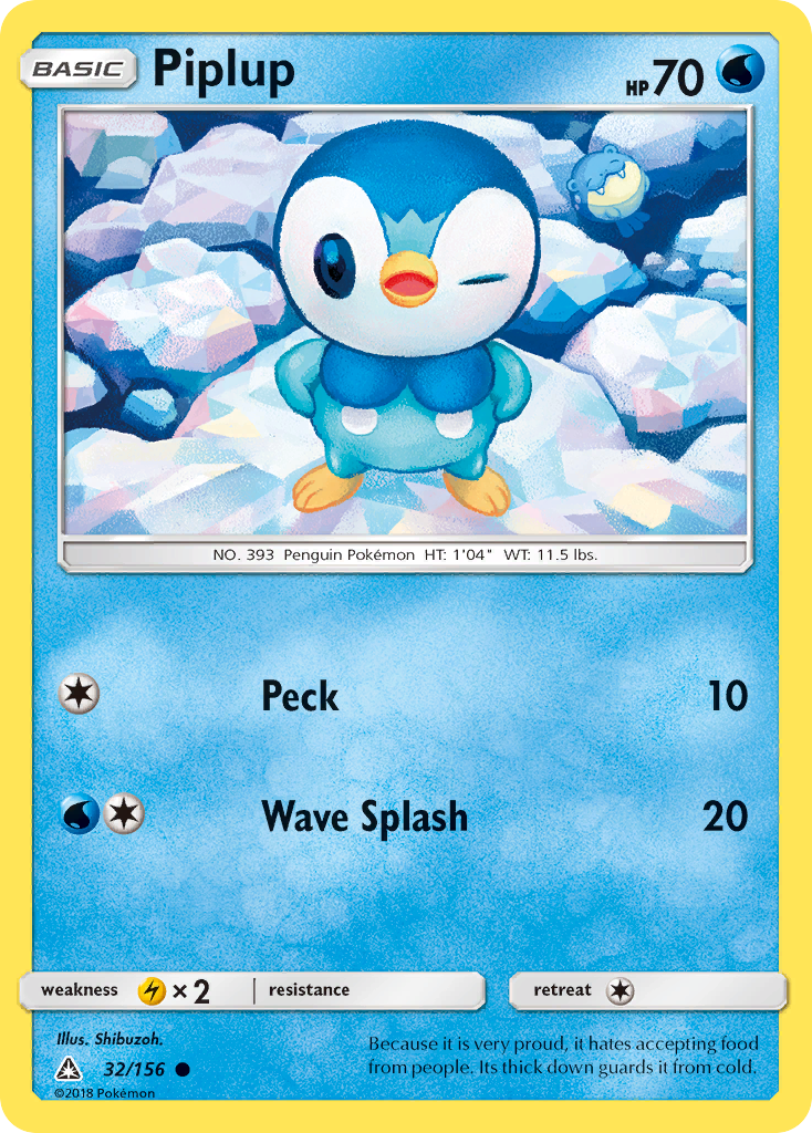 Piplup (32/156) [Sun & Moon: Ultra Prism] | The Gaming-Verse